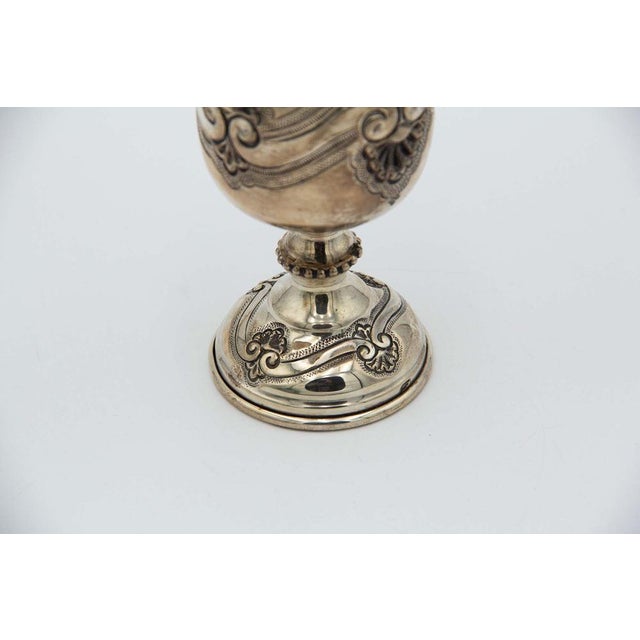 Silver Cup with Circular Base and Reliefs, in Good conditions. Designed 1980 to 1989