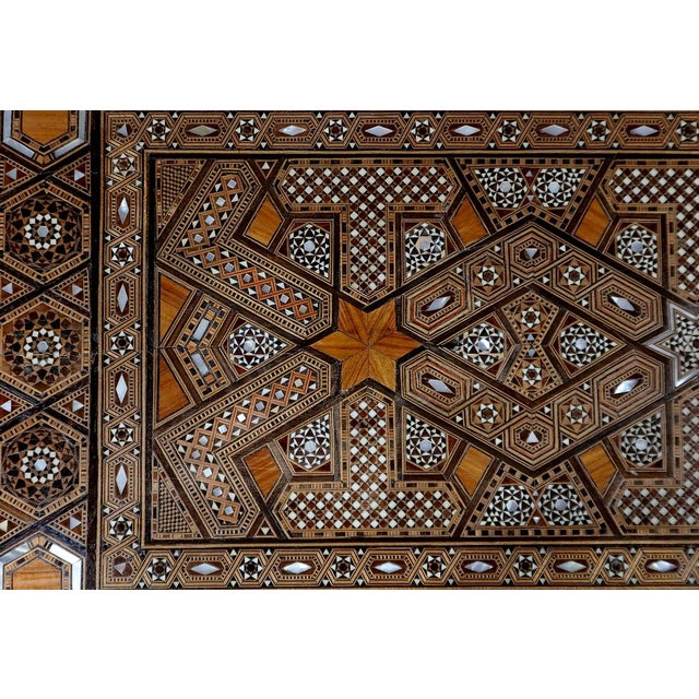 Wood Syrian Games Table in Marquetry and Inlays For Sale - Image 7 of 18