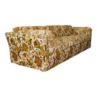 1970's Mid-Century Modern Floral Sofa For Sale