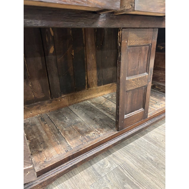 Antique English Oak Pewter Cupboard Welsh Style Dresser For Sale - Image 9 of 11