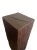 Brown Solid Iron Wood Pedestal With Wood Texture For Sale - Image 8 of 11