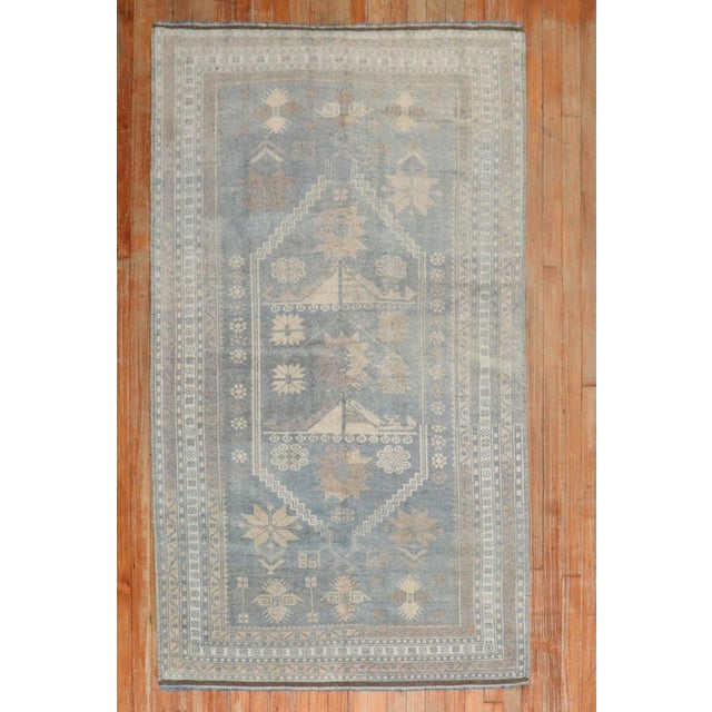 3rd quarter of the 20th Century Vintage Turkish Rug with a tribal motif in predominantly blue Details rug no. j3353 size...