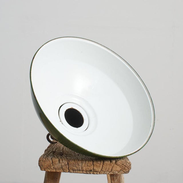 Industrial Green Pendant Light from Thorlux, 1950s For Sale - Image 4 of 8