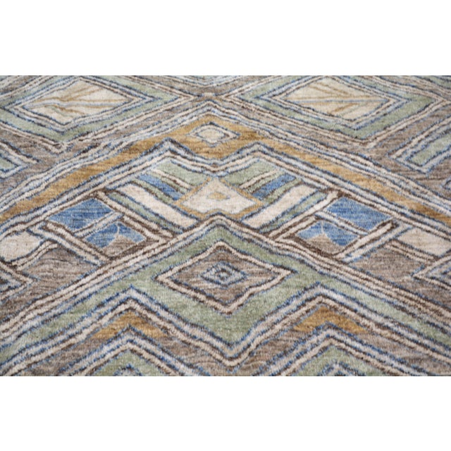 Moroccan Moroccan Sheba Hand Knotted Wool Rug, 11'5''x15' For Sale - Image 3 of 6