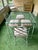 Chinoiserie Vintage Powder Coated Brown Jordan Green Calcutta Chinoiserie Patio Dining Set For Sale - Image 3 of 12