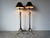 Gothic Vintage Hand-Forged Iron French Gothic & Spanish Revival Adjustable Tripod Floor Lamps – A Pair For Sale - Image 3 of 13