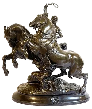 Emmanuel Fremiet, Cocher Romain, Bronze