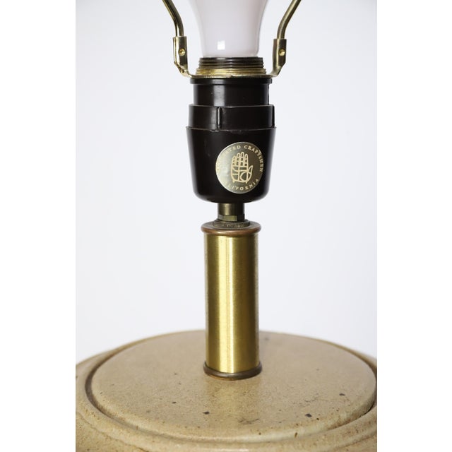 1970s Ceramic Table Lamp Bob Kinzie Affiliated Craftsmen For Sale - Image 11 of 18