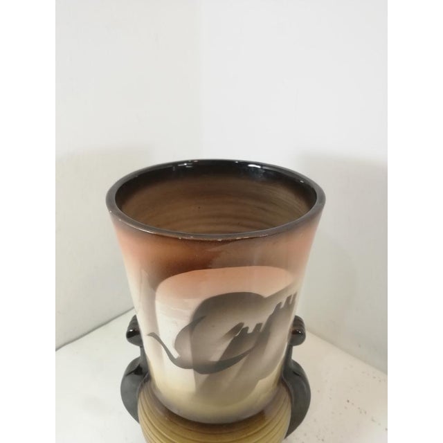 1930s Vintage Ceramic Vase from Civita Castellana, Italy, 1930s For Sale - Image 5 of 17