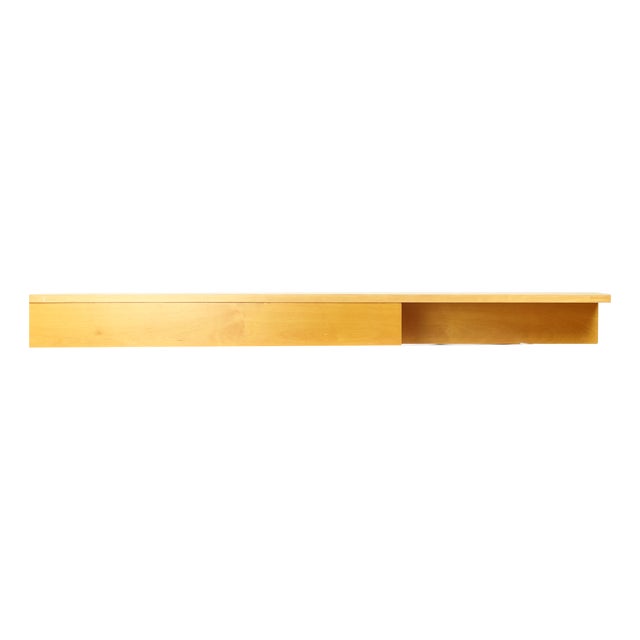 Floating Shelf in Birch from Up Závody, Former Czechoslovakia, 1986 For Sale