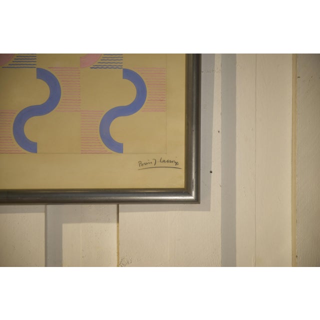 Jean Boris Lacroix, Modernist Composition, 1940s, Gouache on Paper For Sale - Image 11 of 13