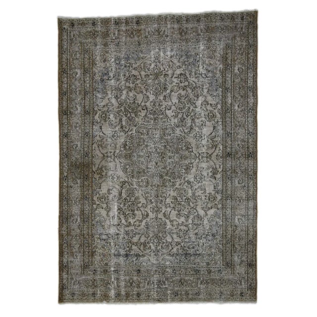 Vintage Middle Eastern Hand-Knotted Rug For Sale - Image 6 of 6
