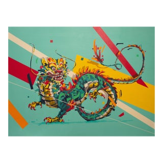 Year of the Dragon by Arlin Graff | Contemporary Dragon Painting Inspired by the Chinese Zodiac For Sale