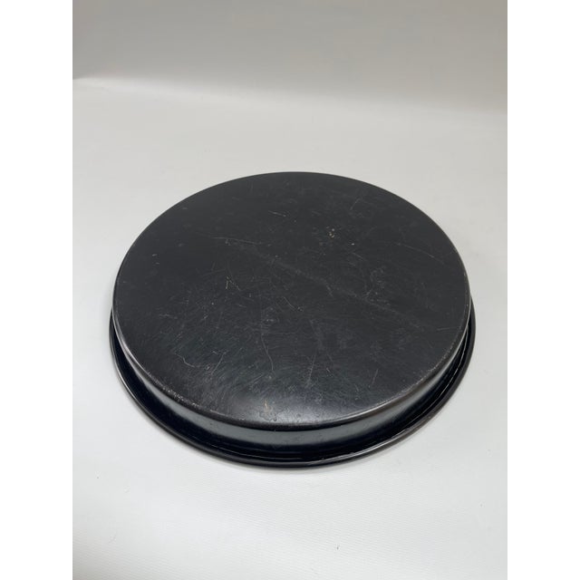 Folk Art Vintage Scandinavian Folk Art Metal Tray W/ Horse For Sale - Image 3 of 7