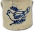 Late 19th Century Outstanding Antique American Blue Bird Decorated 2 Gallon Stoneware Storage Crock by Frank B. Norton Worcester Mass. For Sale - Image 5 of 12
