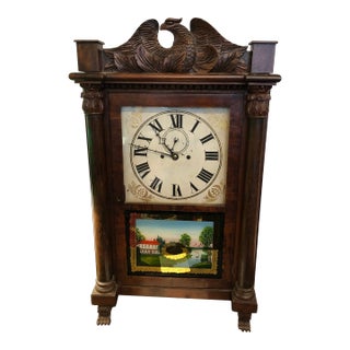 19th Century Spencer Hotchkiss & Company Salem Bridge Shelf Clock For Sale