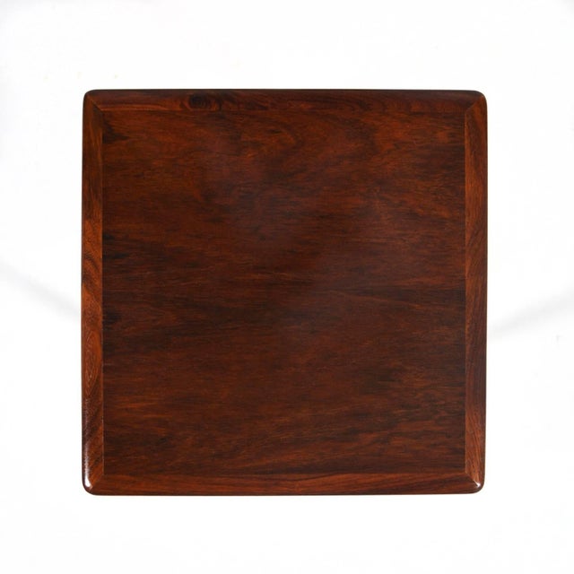 Brown Arne Hovmand-Olsen Rosewood Side Table For Sale - Image 8 of 11