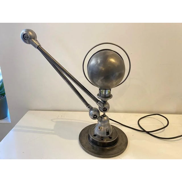 Industrial Graphite Desk Lamp by Jean-Louis Domecq for Jieldé For Sale - Image 9 of 10