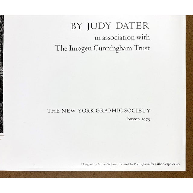 Gray Signed Judy Dater Imogen and Twinka at Yosemite Original 1979 Imogen Cunningham: A Portrait Poster For Sale - Image 8 of 11