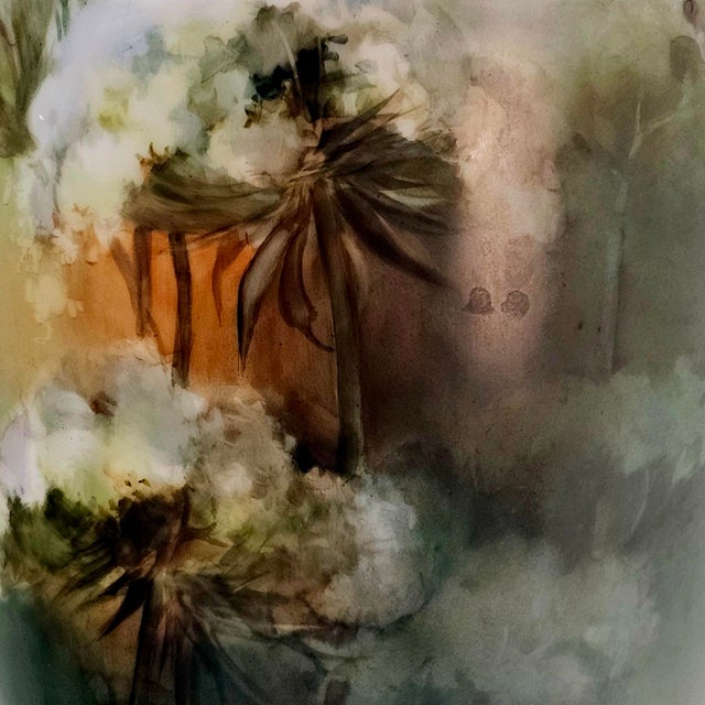 Monumental Jean Pouyat Limoges Hand Painted Scenic Amphora Vase 16.5" For Sale - Image 9 of 16