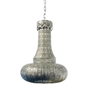 Moroccan Style Silver Finished Pendant Light