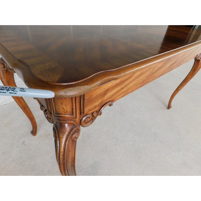 Weiman Tables French Louis XV Style ⁣⁣⁣Parquetry Inlaid Writing Desk 52"w For Sale - Image 18 of 18
