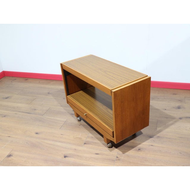 Mid Century Modern Vintage Teak Metamorphic Folding Coffee Dining Table For Sale - Image 11 of 15