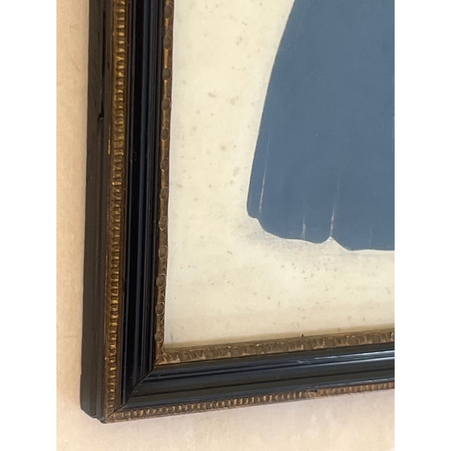 19th Century Silhouette Silkscreened & Gold Gilded in Original Frame For Sale - Image 12 of 18
