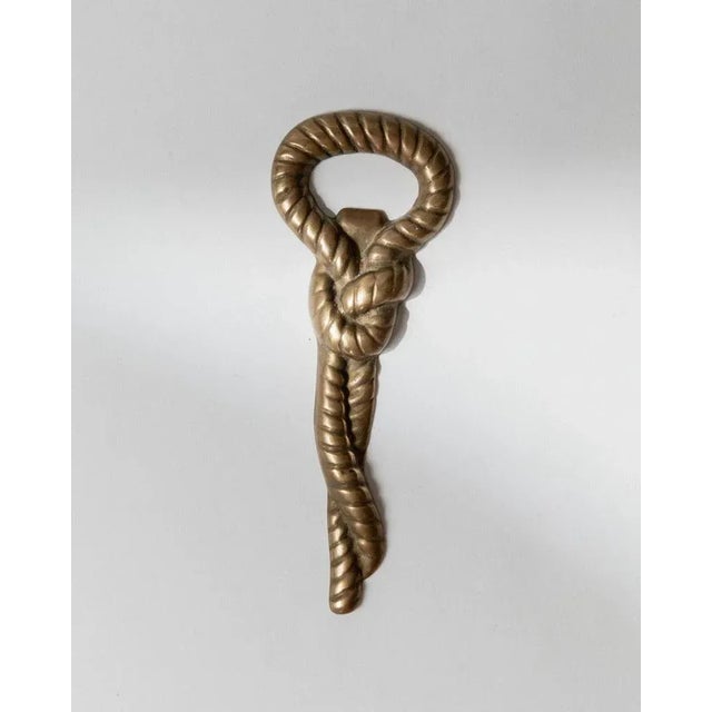Vintage Brass Rope and Knot Bottle Opener, Italy, 1960s For Sale - Image 11 of 11