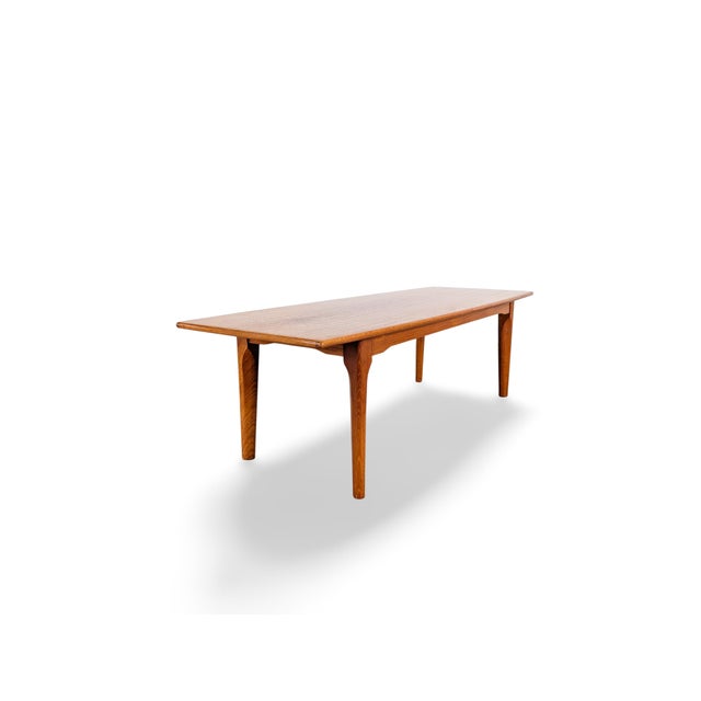 Mid-Century Modern Mid-Century Modern Danish Oak Coffee Table For Sale - Image 3 of 9