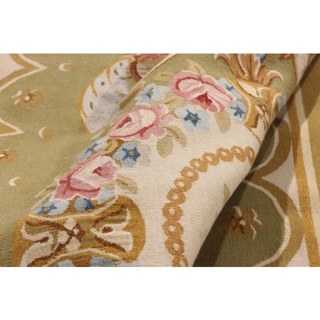 Vintage Chinese Aubusson Rug, 03'01 X 09'01 For Sale In Dallas - Image 6 of 10