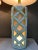 A very large pair of classic, white & yellow, ceramic, faux bamboo, lattice, Hollywood Regency table lamps. It won't get...