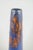 Tall European Blue and Orange Studio Ceramicist Vase, 1979 For Sale - Image 3 of 5