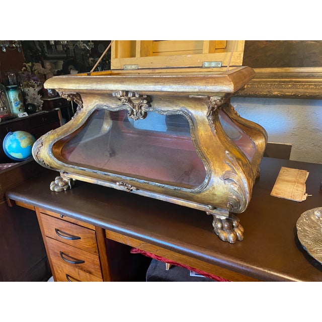 Antique Display Cabinet in Chestnut For Sale - Image 15 of 16