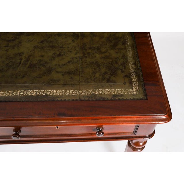 Antique 19th Century Victorian Partners Writing Desk For Sale - Image 12 of 18