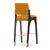 Arches II Bar Stool in Mustard Velvet and Black Lacquered from Insidherland For Sale - Image 4 of 9