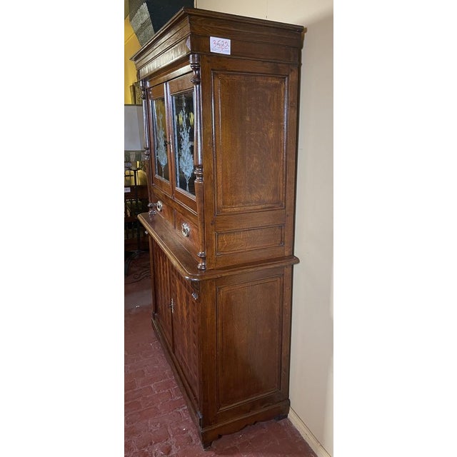 Wood Art Nouveau Oak Dresser For Sale - Image 7 of 14