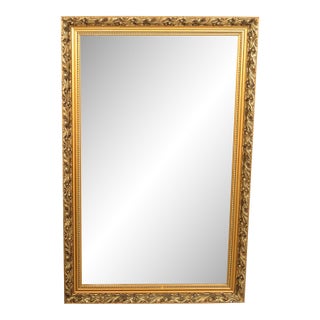 1980s Neoclassical British Beveled Wall Mirror For Sale