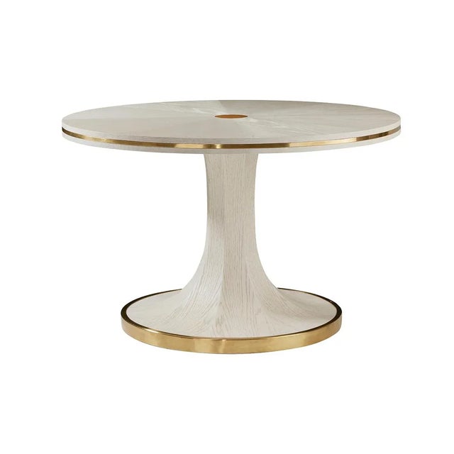 2020s Art Deco White Center Table For Sale - Image 5 of 5