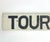 Circa 1940s wood hand lettered black and white Tourists sign found in Maine. Sign has original pencil outline, chips,...