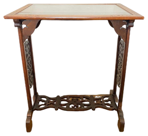 Antique Japanese Inspired Lacquered Side Table by Bailly Théroux
