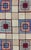 Checkerboard American Hooked Rug With Geometric Cross Designs For Sale - Image 4 of 6