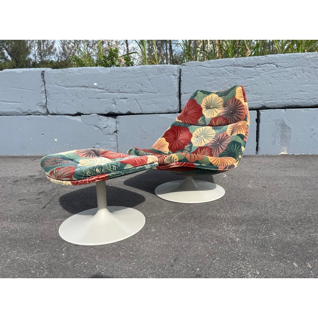 Mid Century F588 Lounge Chair With Ottoman by Geoffrey Harcourt Artifort, 1970s For Sale - Image 14 of 16