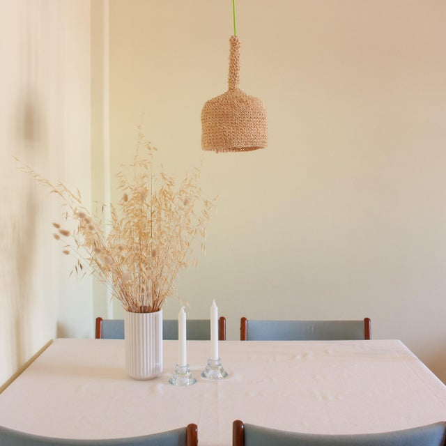 Rustic Small Rope Lamp – Natural For Sale - Image 3 of 8