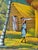Vintage Haitian Naive Folk Art Painting Signed Roberson For Sale - Image 4 of 6
