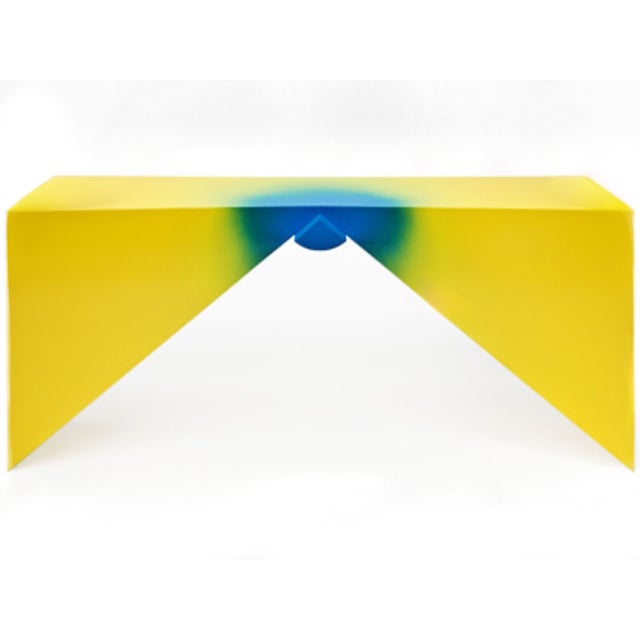 The "Origami" Console: Rare Rafael De Cárdenas Sculptural Table – Limited Edition, Attributed For Sale In San Francisco - Image 6 of 14