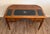 French 1980s Louis XVI Directoire Style Cherry Leather and Marble Writing Desk For Sale - Image 3 of 10