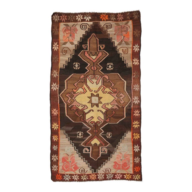 Vintage Kars Kilim Rug For Sale