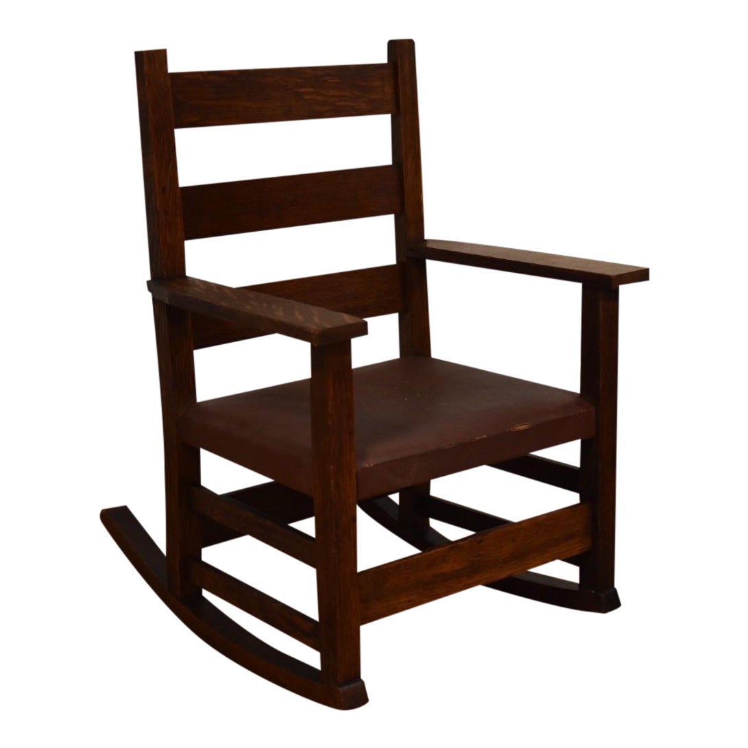 Gustav Stickley Child's Rocking Chair Chairish