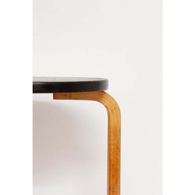 Alvar Aalto Vintage Swedish Stool by Alvar Aalto for Hedemora, 1940s For Sale - Image 4 of 7